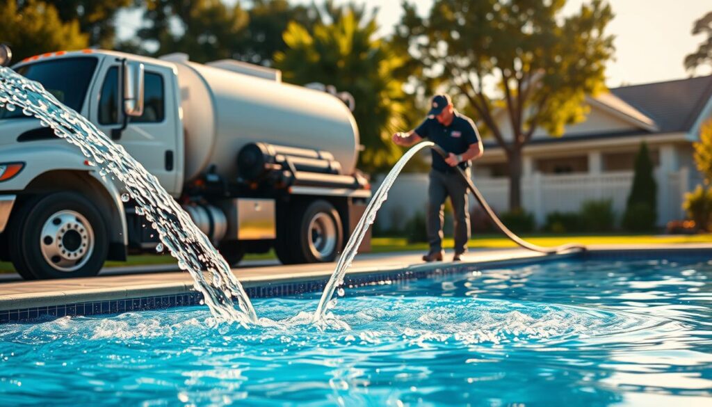 Pool Water Filling Service